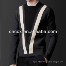 13STC5847 Fashion crewneck pullover knitting models for men